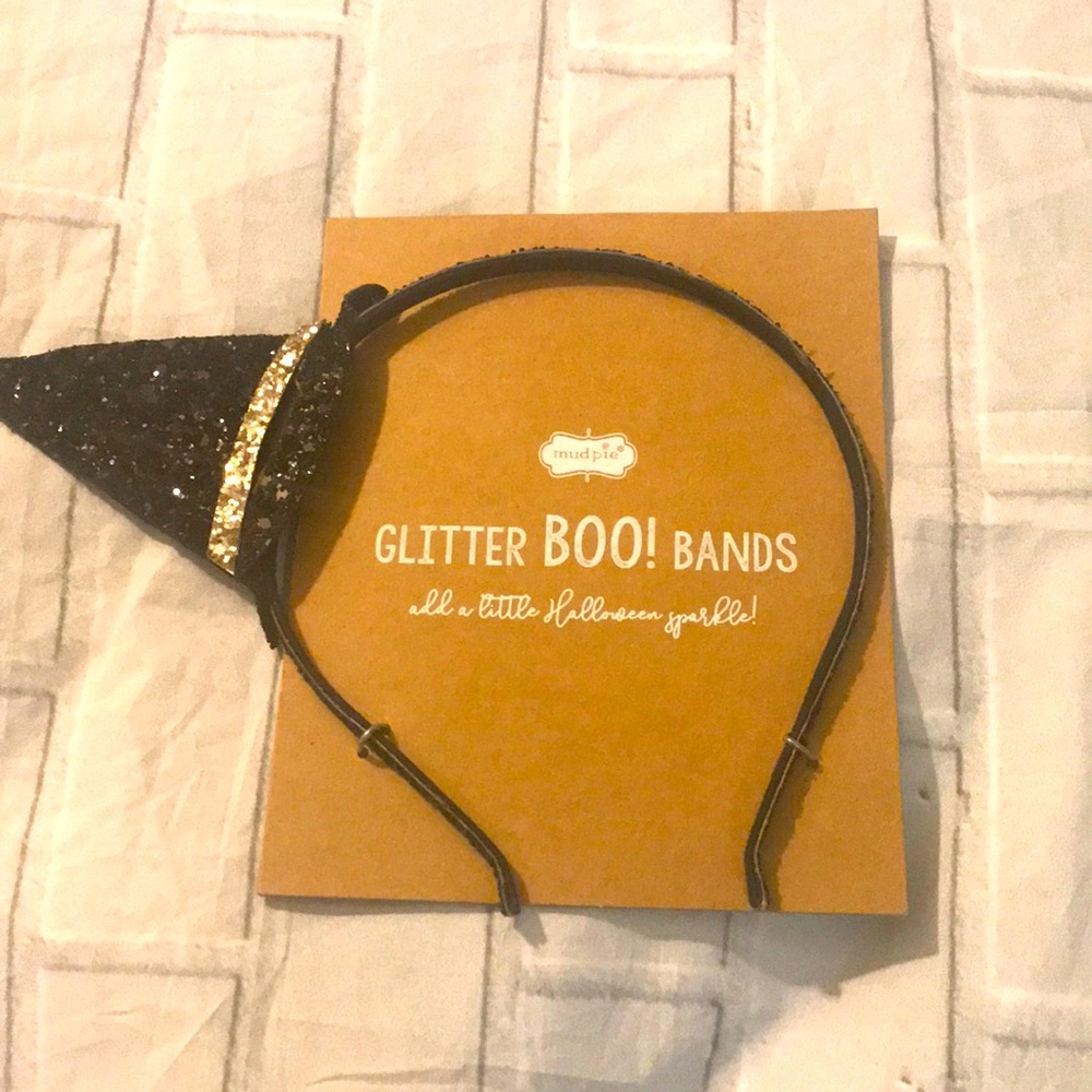 Halloween Glitter Witch Hat Head Band by Mud Pie